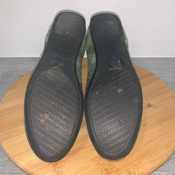 Rothys Womens 8 Olive Green Camo The Loafer Shoes Washable Knit Comfort Slip On - Picture 10 of 10